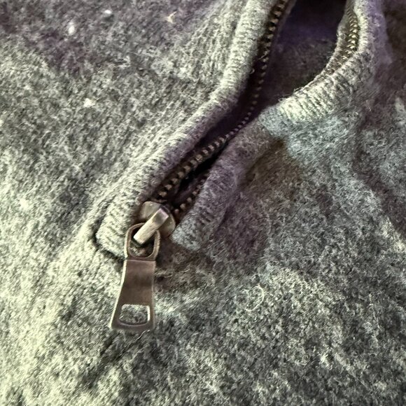 Merona 1/4 Zip Pullover Gray Sweater, Men's Large - Picture 3 of 4